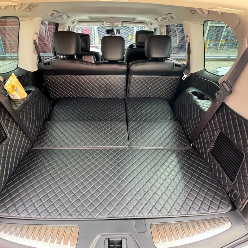 CarLux™ Complete Floor Protection Set: 3D Boot Liner and Car Mats For Your Nissan Y62