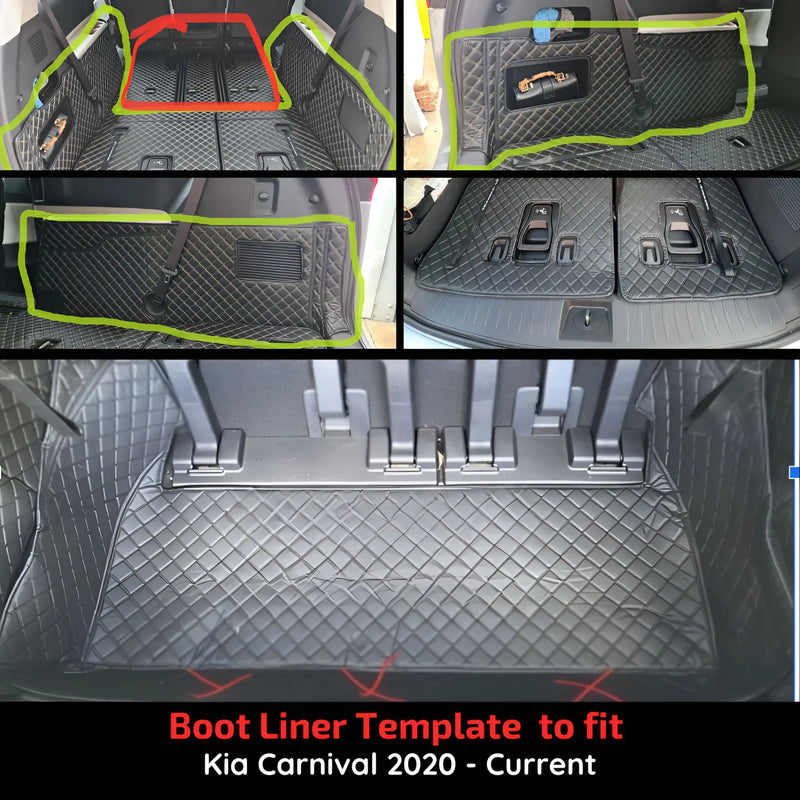 CarLux™ Custom Made Trunk Boot Mats Liner For Kia