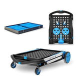 V-Cart Folding Trolley with Collapsible Basket