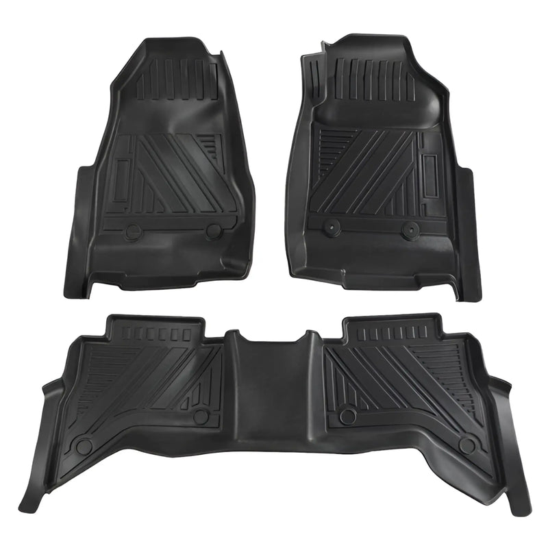 3D Rubber Car Floor Mats Fits Holden Colorado Dual Cab 2012-2020