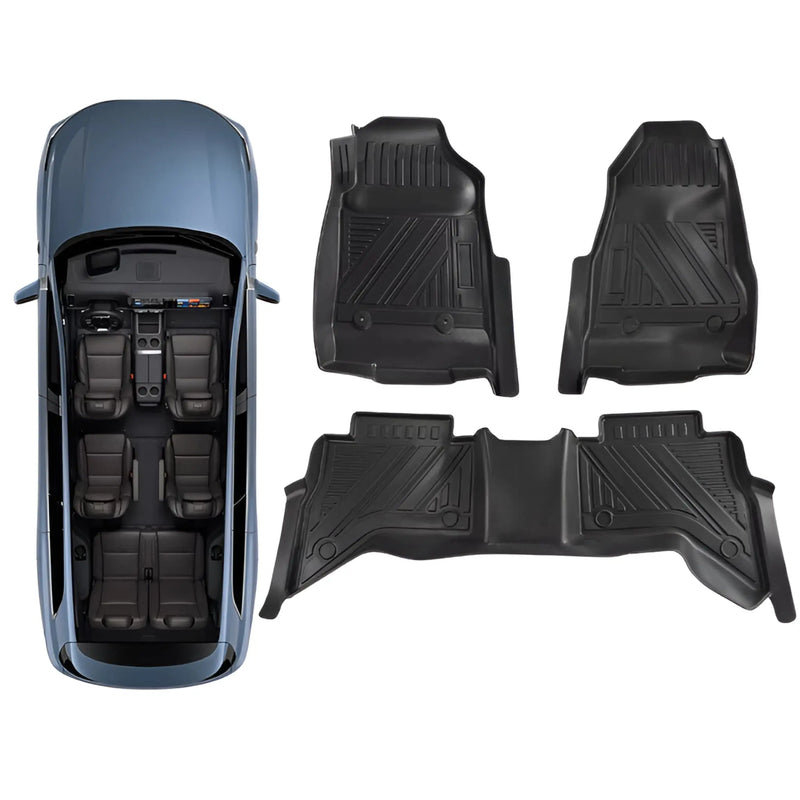 3D Rubber Car Floor Mats Fits Holden Colorado Dual Cab 2012-2020