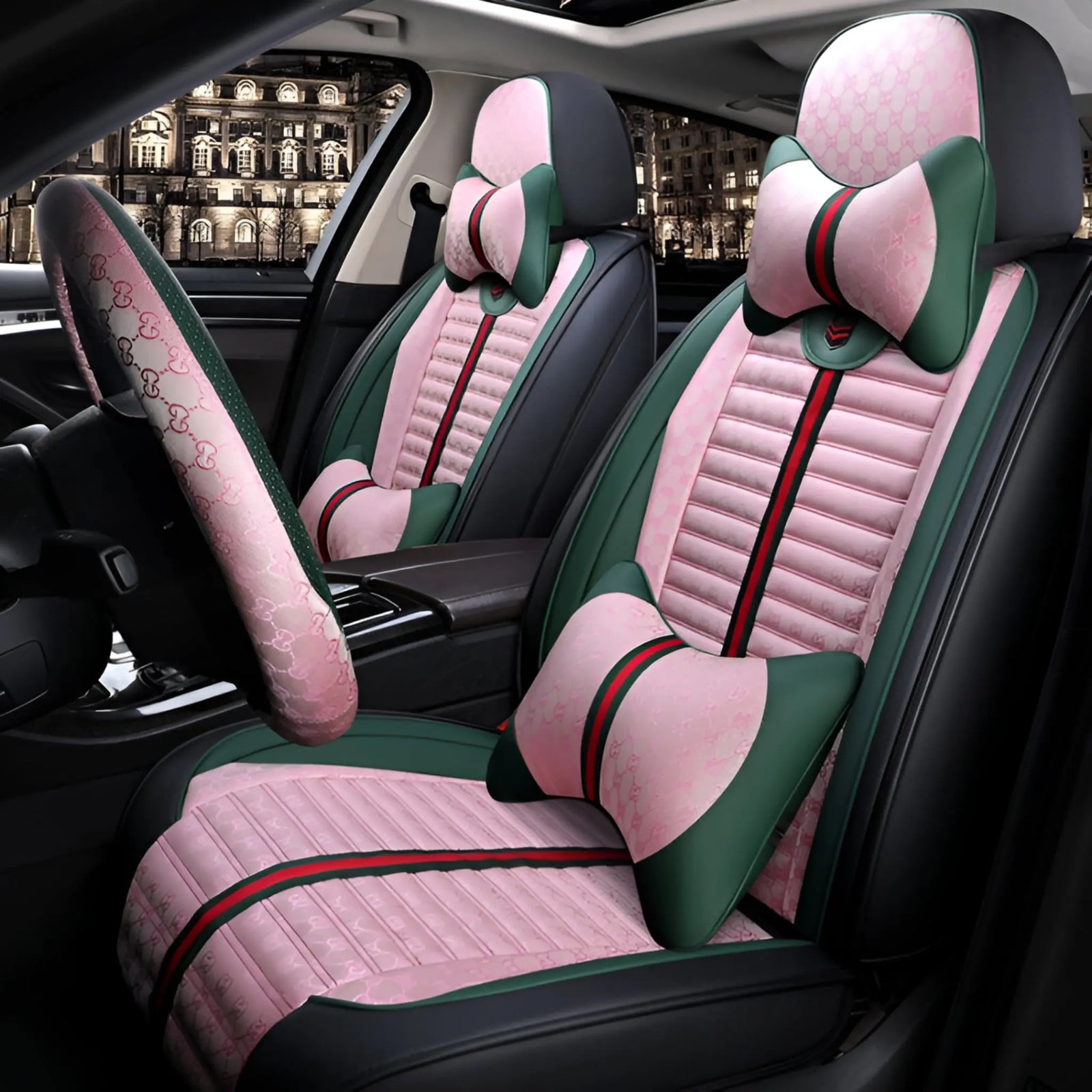 ShieldGuard Gucci Front and Rear Car Seat Covers