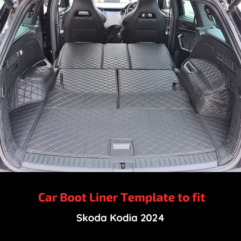 CarLux™  Custom Made Trunk Boot Mats Liner For Skoda