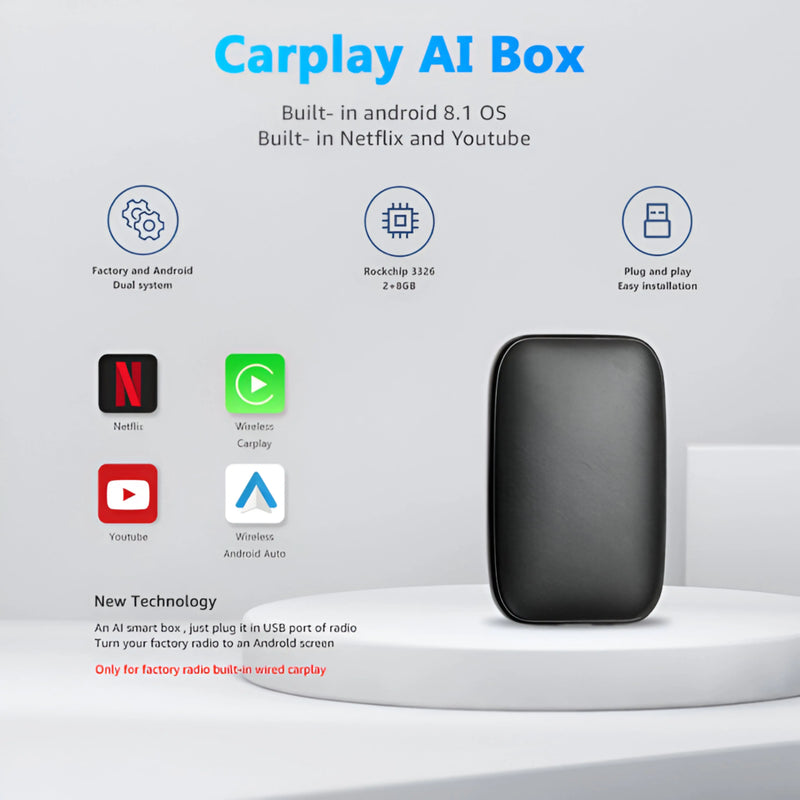 DrivePlay™ 7-Inch Wireless Car Play Box – The Organised Auto