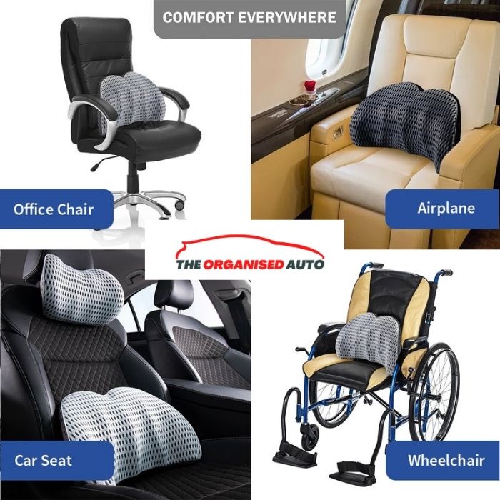 Car Seat Headrest & Lumbar Support Pillow | The Organised Auto